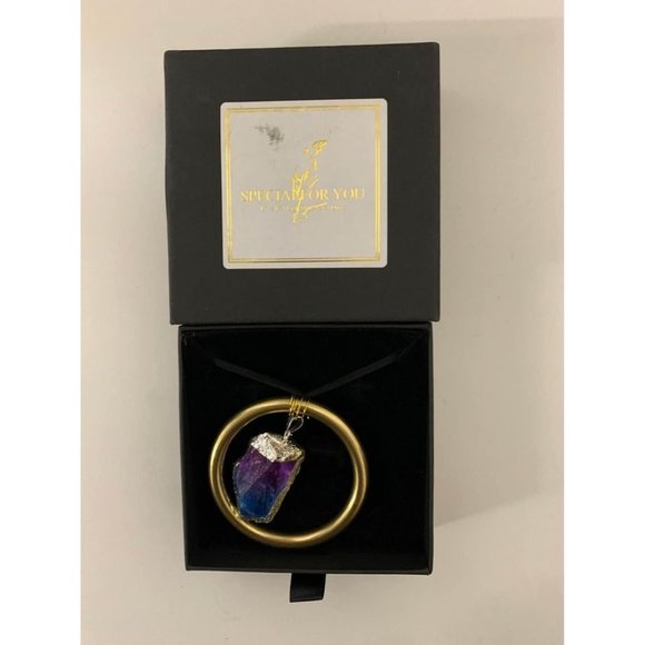 Handmade Amethyst Crystal On A String H3 - Picture 1 of 3